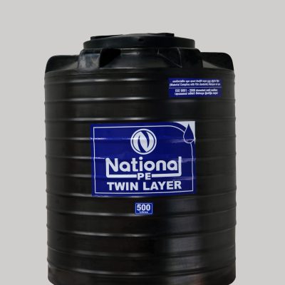 National PE Water Tank – 500 Liter(Rib) White layer
