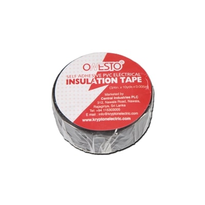 Insulation Tape Black  1.9cm X 9.14Mtr X 0.125mm